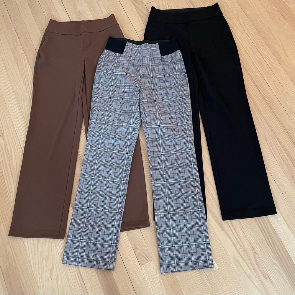 DG2 by Diane Gilman Stretch pull on Trouser bundle of 3 small tall